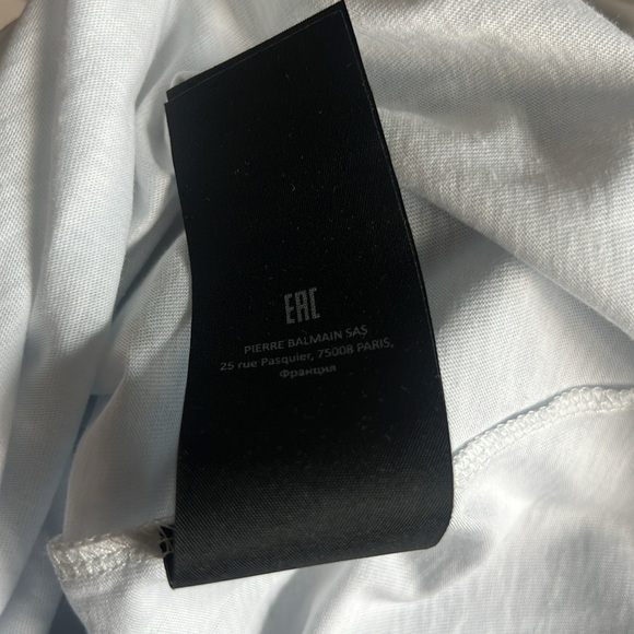 Balmain Gradient Tee Shirt Blue - Picture 8 of 8